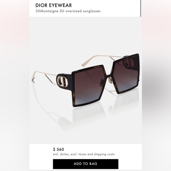 Christian Dior 30 Montaigne SU oversized sunglasses - Picture 9 of 12